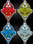 FAT PUNK STUDIO STICKER SET - DEVIL